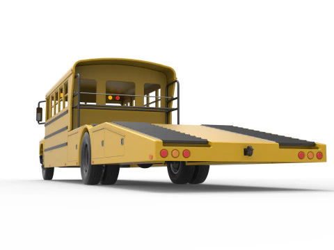 Vintage Transporter truck for Race car Version 5 Scale 1 to 25 3D Print Model