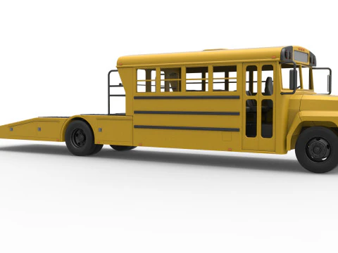 Vintage Transporter truck for Race car Version 5 Scale 1 to 25 3D Print Model