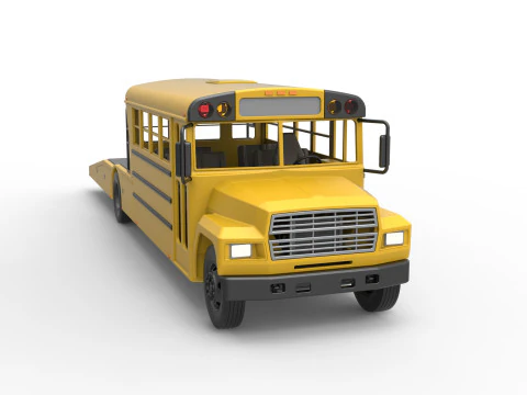 Vintage Transporter truck for Race car Version 5 Scale 1 to 25 3D Print Model