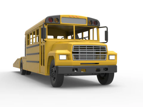 Vintage Transporter truck for Race car Version 5 Scale 1 to 25 3D Print Model