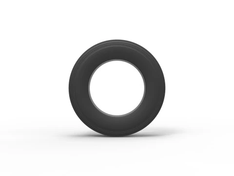 Semi truck tire 9 Scale 1 to 25 3D Print Model
