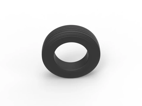 Semi truck tire 9 Scale 1 to 25 3D Print Model