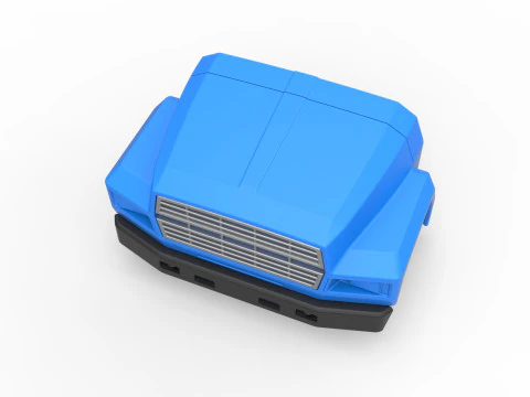 Nose for Vintage School bus Scale 1 to 25 3D Print Model