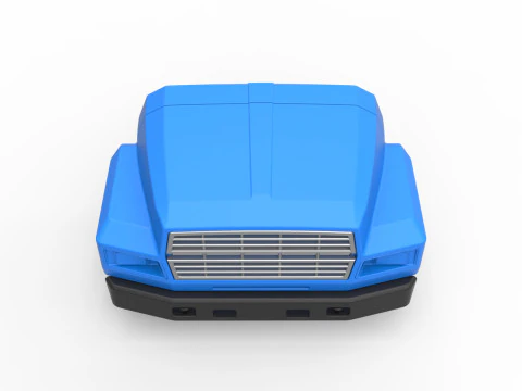 Nose for Vintage School bus Scale 1 to 25 3D Print Model