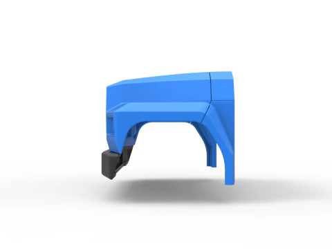 Nose for Vintage School bus Scale 1 to 25 3D Print Model