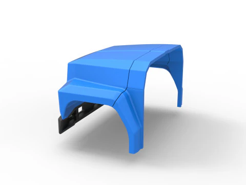 Nose for Vintage School bus Scale 1 to 25 3D Print Model
