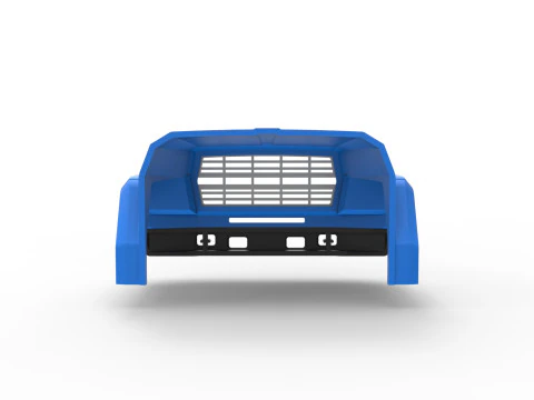 Nose for Vintage School bus Scale 1 to 25 3D Print Model