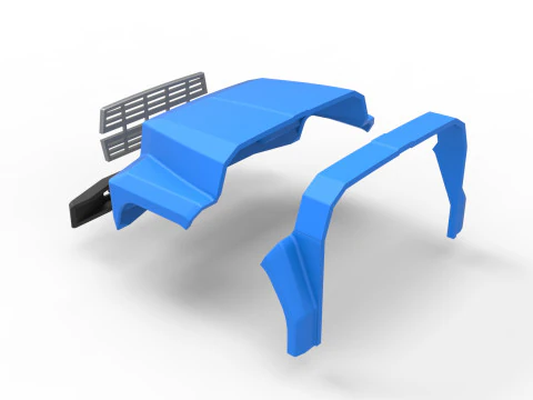 Nose for Vintage School bus Scale 1 to 25 3D Print Model