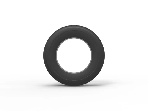 Semi truck tire 10 Scale 1 to 25 3D Print Model