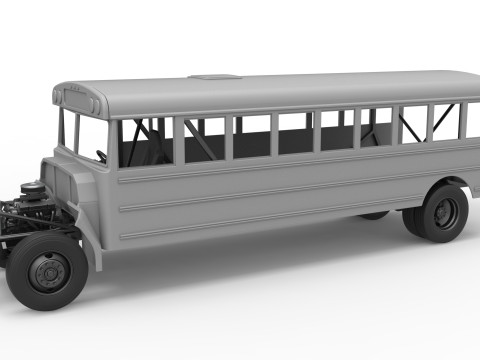 School bus for Figure 8 racing Scale 1 to 25 3Dプリントモデル
