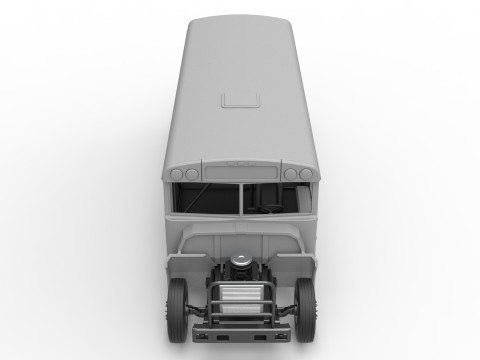 School bus for Figure 8 racing Scale 1 to 25 3D Print Model