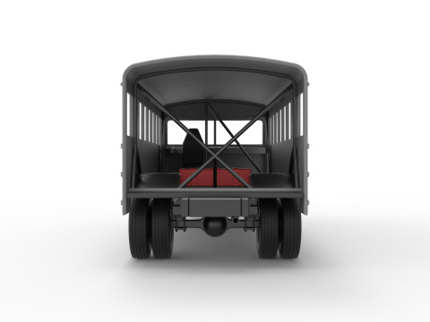 School bus for Figure 8 racing Scale 1 to 25 3D Print Model
