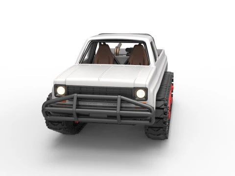 Vintage Monster tank Scale 1 to 25 3D Print Model