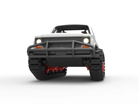 Vintage Monster tank Scale 1 to 25 3D Print Model