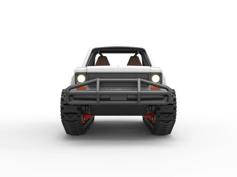 Vintage Monster tank Scale 1 to 25 3D Print Model