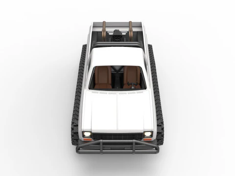 Vintage Monster tank Scale 1 to 25 3D Print Model