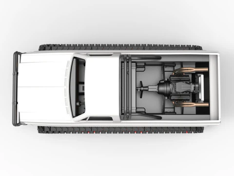 Vintage Monster tank Scale 1 to 25 3D Print Model