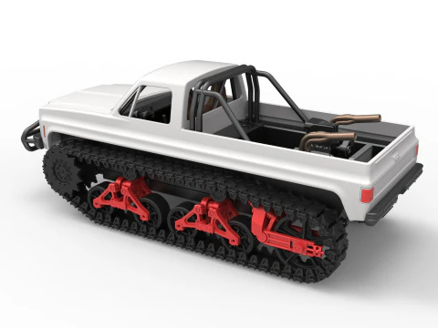 Vintage Monster tank Scale 1 to 25 3D Print Model