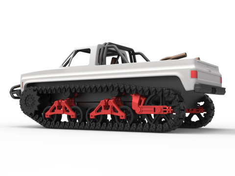 Vintage Monster tank Scale 1 to 25 3D Baskı Modeli