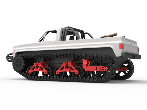 Vintage Monster tank Scale 1 to 25 3D Print Model