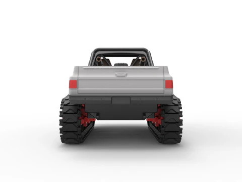 Vintage Monster tank Scale 1 to 25 3D Print Model