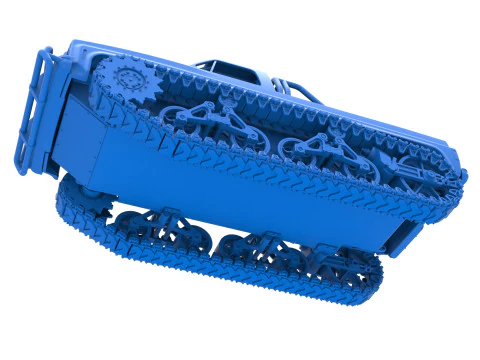 Vintage Monster tank Scale 1 to 25 3D Print Model