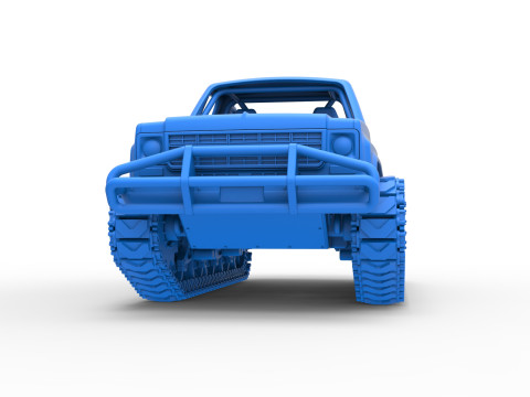 Vintage Monster tank Scale 1 to 25 3D Baskı Modeli