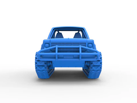 Vintage Monster tank Scale 1 to 25 3D Print Model