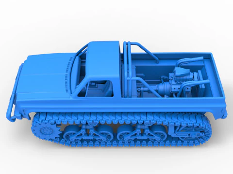 Vintage Monster tank Scale 1 to 25 3D Print Model