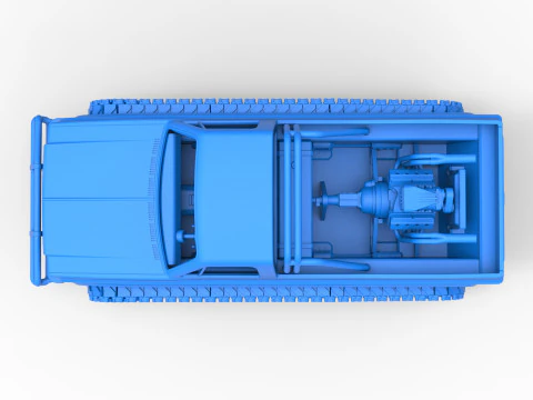 Vintage Monster tank Scale 1 to 25 3D Print Model