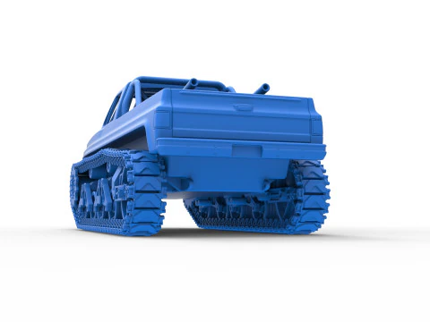 Vintage Monster tank Scale 1 to 25 3D Print Model