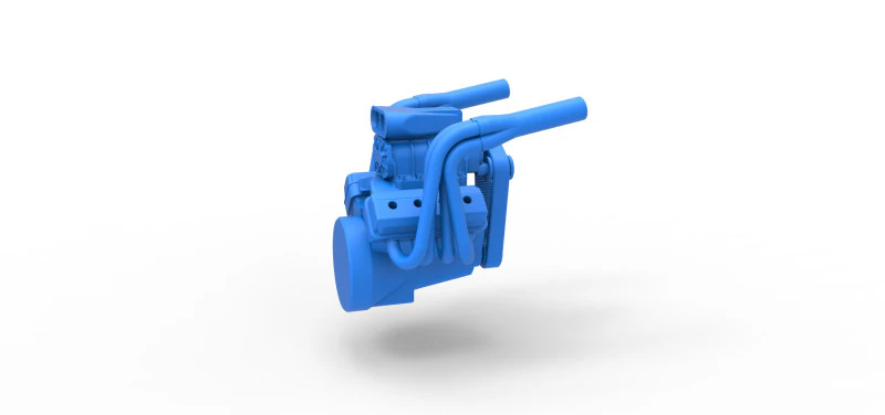 Engine for Vintage Monster tank Scale 1 to 25 3D Print Model .c4d .max .obj .3ds .fbx .stl .blend 