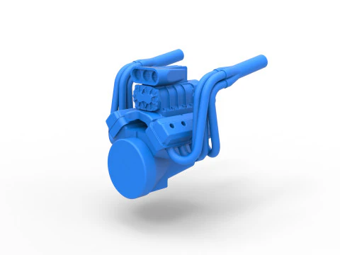 Engine for Vintage Monster tank Scale 1 to 25 3D Print Model