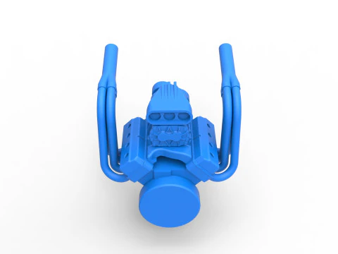 Engine for Vintage Monster tank Scale 1 to 25 3D Print Model