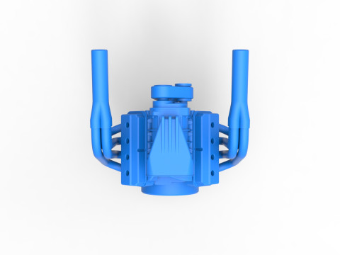 Engine for Vintage Monster tank Scale 1 to 25 Modèles 3D en vedette