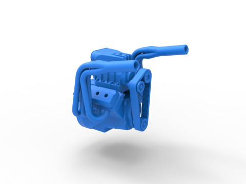 Engine for Vintage Monster tank Scale 1 to 25 Modèles 3D en vedette