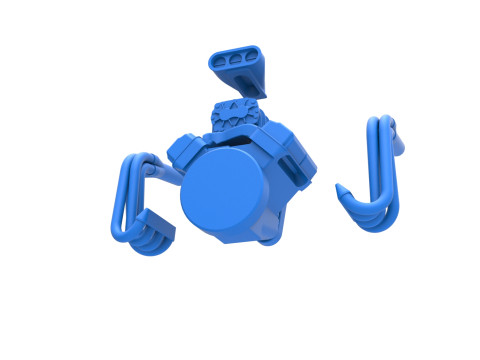 Engine for Vintage Monster tank Scale 1 to 25 Modèles 3D en vedette