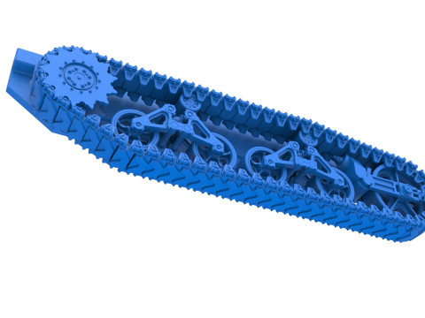 Track for Vintage Monster tank Scale 1 to 25 Modello di stampa 3D