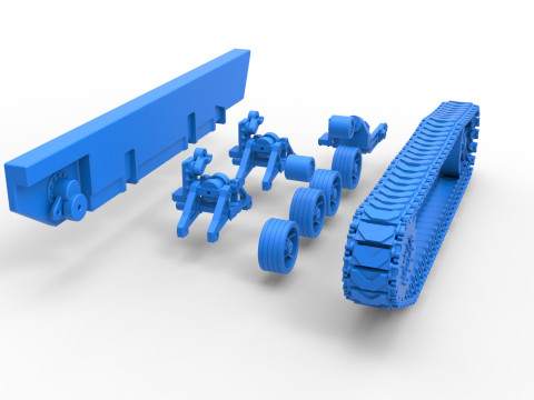 Track for Vintage Monster tank Scale 1 to 25 Modello di stampa 3D