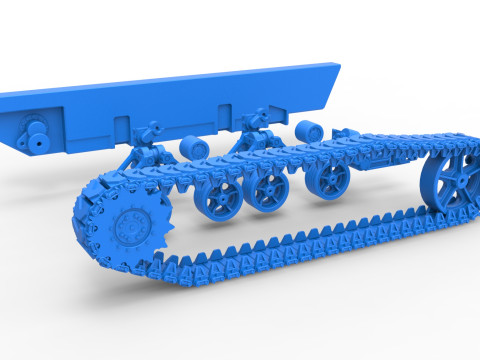 Track for Vintage Monster tank Scale 1 to 25 Modello di stampa 3D