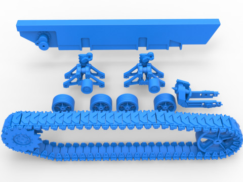 Track for Vintage Monster tank Scale 1 to 25 Modello di stampa 3D