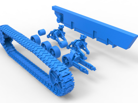 Track for Vintage Monster tank Scale 1 to 25 Modello di stampa 3D