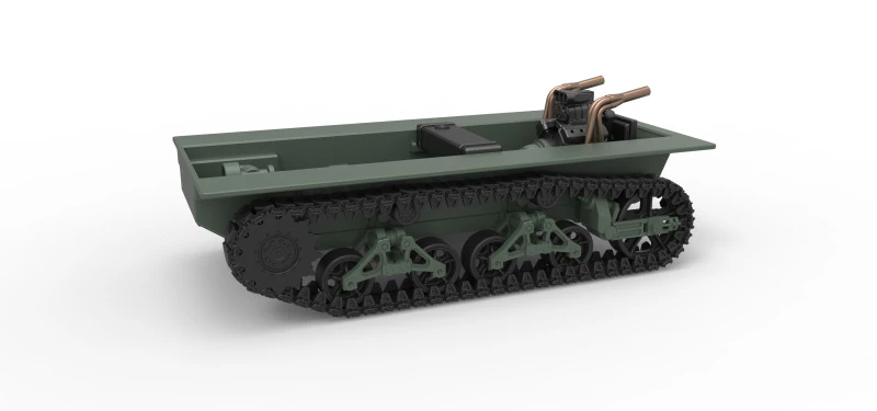 Vintage Monster tank Base Scale 1 to 25 3D Print Model .c4d .max .obj .3ds .fbx .stl .blend 