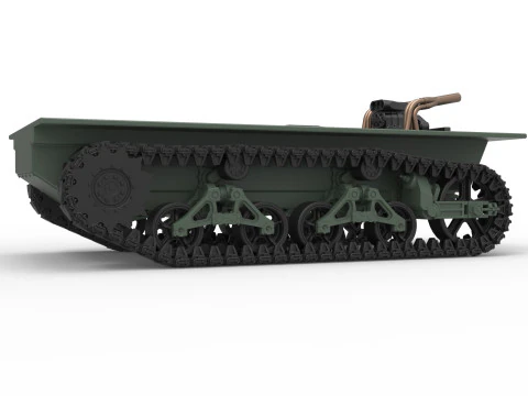 Vintage Monster tank Base Scale 1 to 25 3D Print Model
