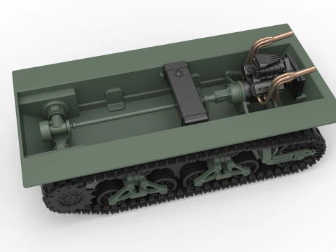 Vintage Monster tank Base Scale 1 to 25 3D Print Model