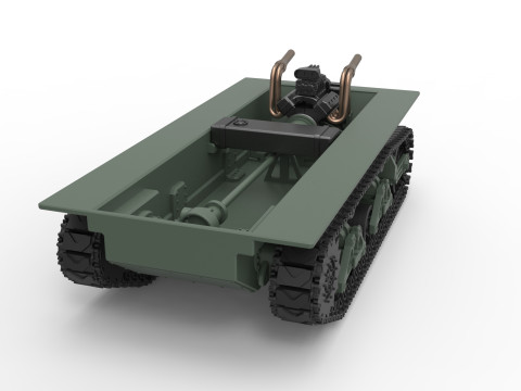Vintage Monster tank Base Scale 1 to 25 3Dプリントモデル