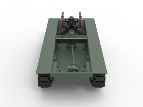 Vintage Monster tank Base Scale 1 to 25 3D Print Model