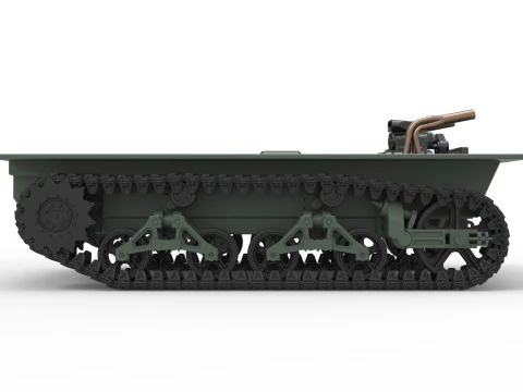Vintage Monster tank Base Scale 1 to 25 3D Print Model