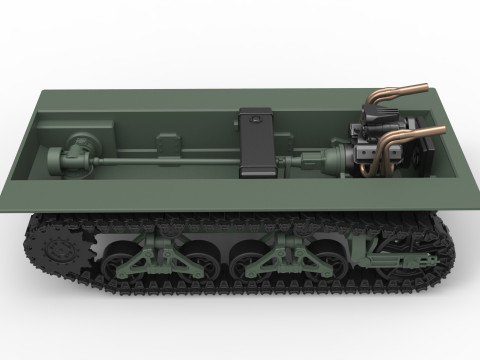 Vintage Monster tank Base Scale 1 to 25 3Dプリントモデル