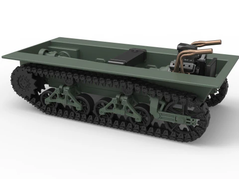 Vintage Monster tank Base Scale 1 to 25 3D Print Model
